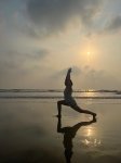 Yoga üben am Mandrem-Beach