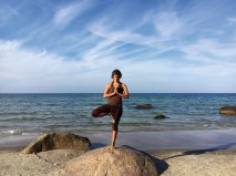 Yogalehrerin Heike Wintz