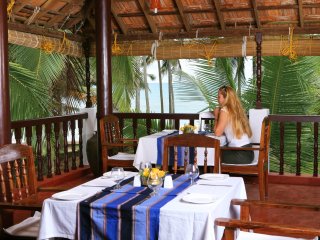 Vom Restaurant aus haben Sie einen direkten Blick auf das Meer