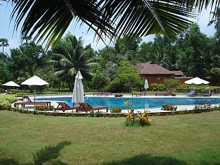 Einer der Pools im Poovar Island Resort in Kerala