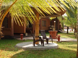 Terrasse im Sitaram Beach Retreat in Kerala