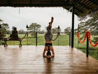 Mady Morrision auf Ayurveda Kur im Ayurvie Sigiriya Retreat