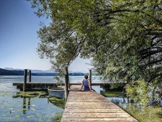 Entspannen Sie beim Baden am Waginger See