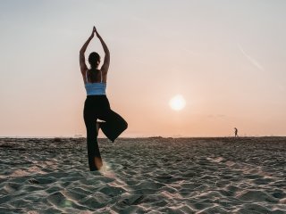 Gemeinsame Yoga-Praxis mit Lisa-Marie