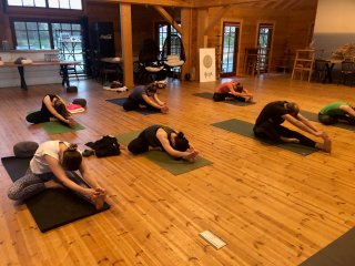 Entspannung pur im Yogaraum 