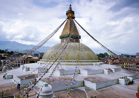 Besichtigen Sie auf Ihrer Nepal-Rundreise den berühmten Stupa in Boudhanath