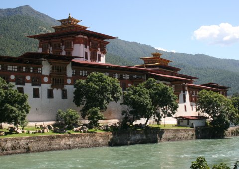 Kloster Punakha Dzong in Bhutan 
