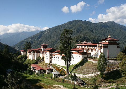 Das Trongsa Dzong in Bhutan 
