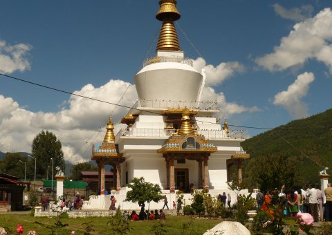 Besuchen Sie den National Memorial Chörten in Bhutan