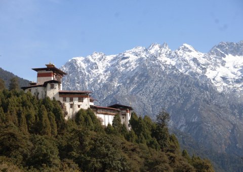 Ein traditioneller Dzong in Bhutan