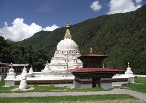 Prächtige Chorten Kora in Bhutan