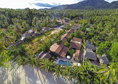 Samahita Retreat aus der Vogelperspektive auf Koh Samui, Thailand