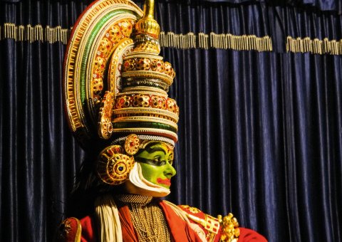 Kerala ist bekannt für Kathakali - eine expressive Form des indischen Tanzes
