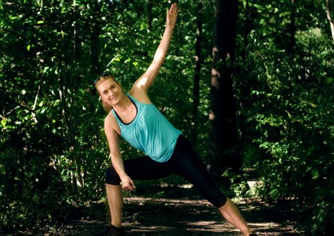 Yogalehrerin Ariane Heck