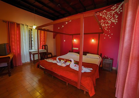 Warme Farben in Ihrem Zimmer tragen während Ihrer Ayurvedakur im Athreya zum Wohlbefinden bei