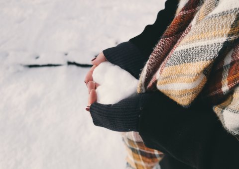 Ein Herz aus Schnee
