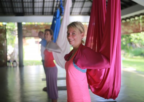 Viel Freude beim Yoga üben im Talalla