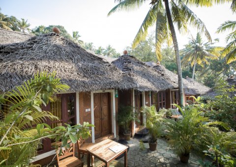 Die Standard Cottages im traditionellen Stil Keralas