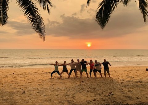 Traumhafte Sonnenuntergänge am Strand des Nattika Beach Resort