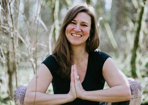 Yogalehrerin Silke Mauersberger