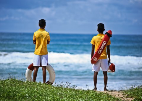 Die Lifegurads am Strand sorgen für Ihre Sicherheit