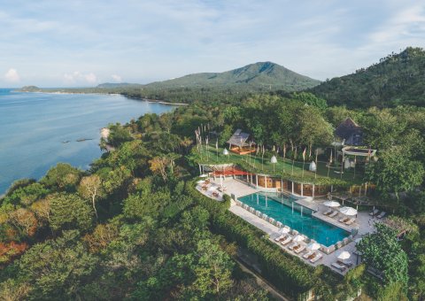 Blick auf die Anlage des Kamalaya