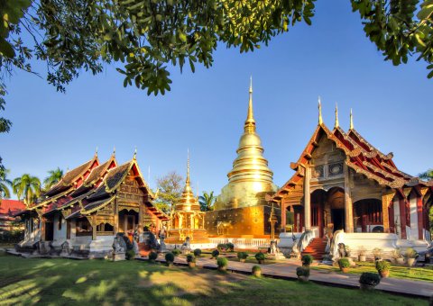 Der Wat Phra Singh Tempel in Chiang Mai
