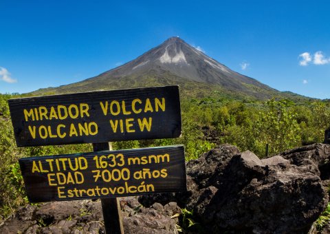 Ausblick auf den Vulkan Arenal in Costa Rica