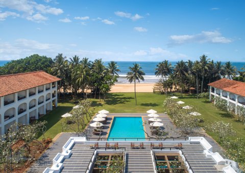 Das Heritance Ayurveda Maha Gedara liegt direkt am Strand von Beruwela