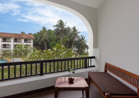 Das Deluxe Zimmer mit eigenem Balkon