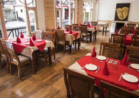 Restaurant Bereich in der Lodge