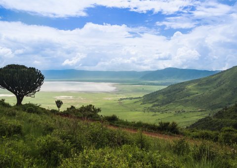 Einmalige Ausblicke im Ngorongoro Krater