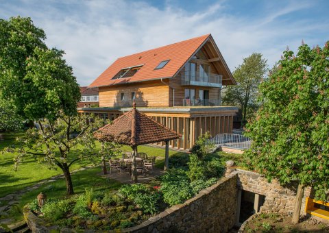 Das neu gebaute Gästehaus des Rosenberg Ayurveda Kurzentrum