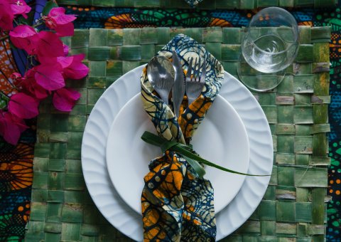 Liebevolle Details im Restaurant der Villa Bahati
