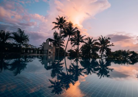 Sonnenuntergang im Ayurvie Weligama Resort
