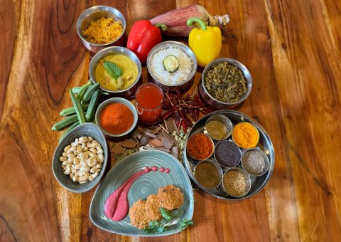 Lassen Sie sich von den ayurvedischen Speisen verwöhnen