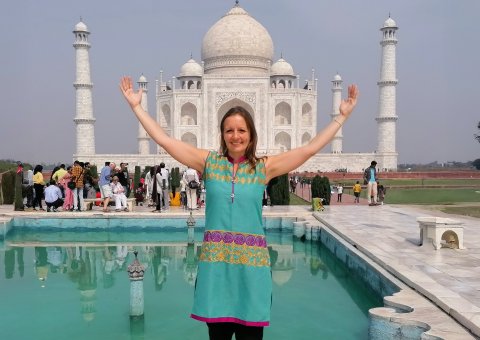 Besuch des Taj Mahal