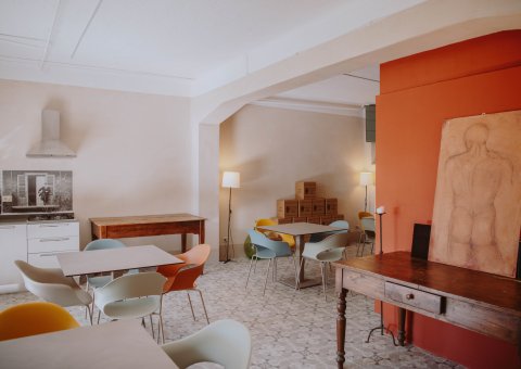 Die gemütliche Cantina der Villa Schindler
