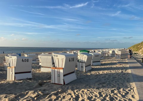 Die Sonne Baltrums am Strand genießen
