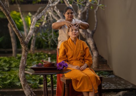 Wohltuende Kopfmassagen