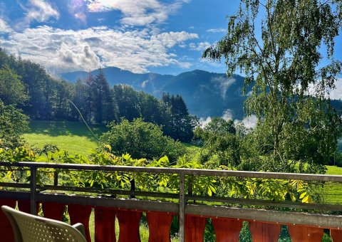 Im Sommer den Blick über die blühende Landschaft genießen