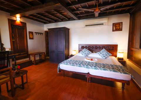 Traditionelle Architektur im Kerala House