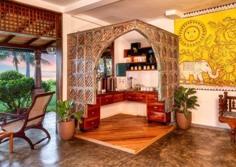 Die Teeküche in der Hiru Villa