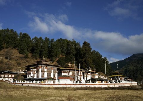 Kurjey Lhakhang im Distrikt Bumthang