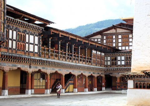 Das buddhistische Kloster Paro Dzong