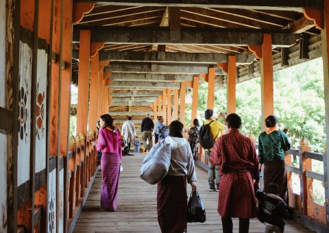 Besuch des Punakha Dzong