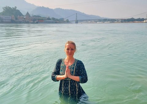 Im Ganges baden