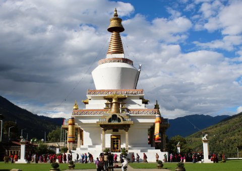 Der Memorial Chorten in Timphu, Bhutan