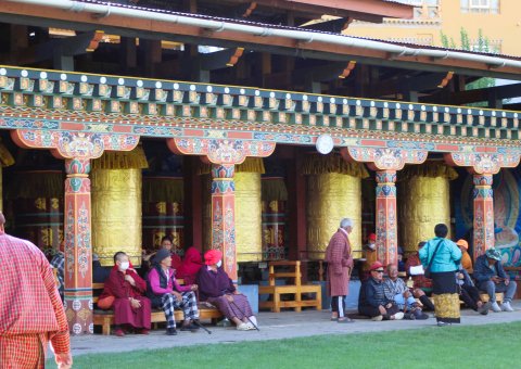 Der Memorial Chorten in Timphu, Bhutan
