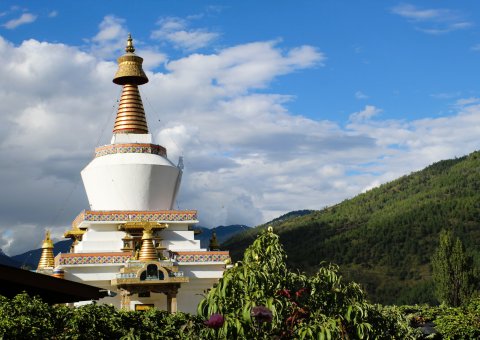 Der Memorial Chorten in Timphu, Bhutan